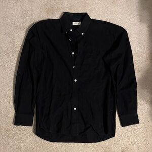 Saturdays New York City Black Casual Button Down Shirt